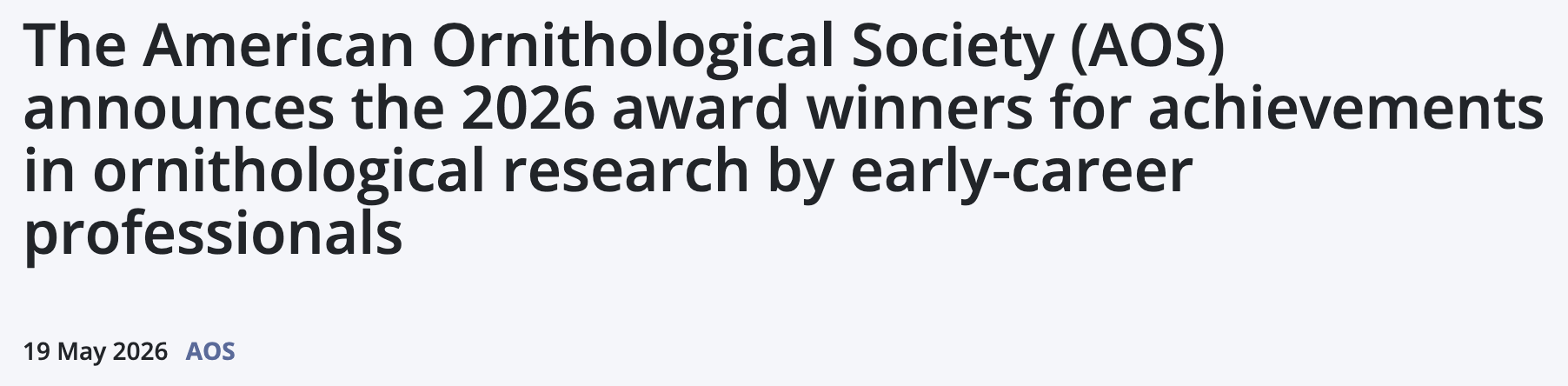 AOS award thumbnail